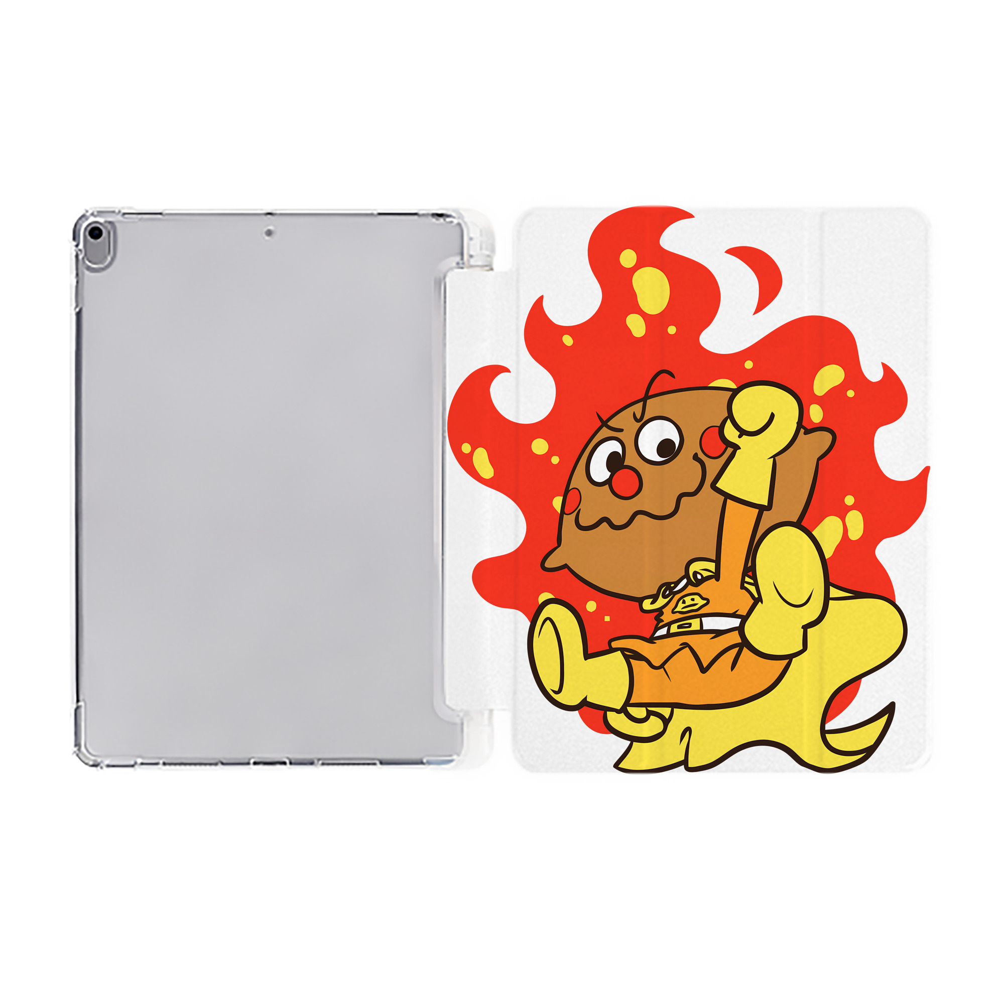 （画像用） アンパンマン Anpanman IPad ケース ペン収納付き 三つ折りスタンド PUレザー×シリコン 対応機種9.5/10.5/10.9インチ